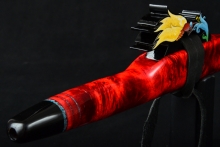 Boxelder Burl Native American Flute, Minor, High D-5, #E39I